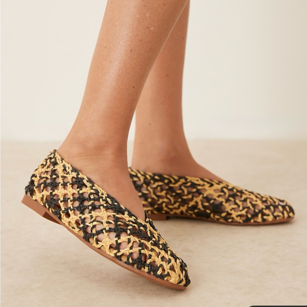 Brand new ASOS: Size 8 (EUR 38) woven slip-on flats